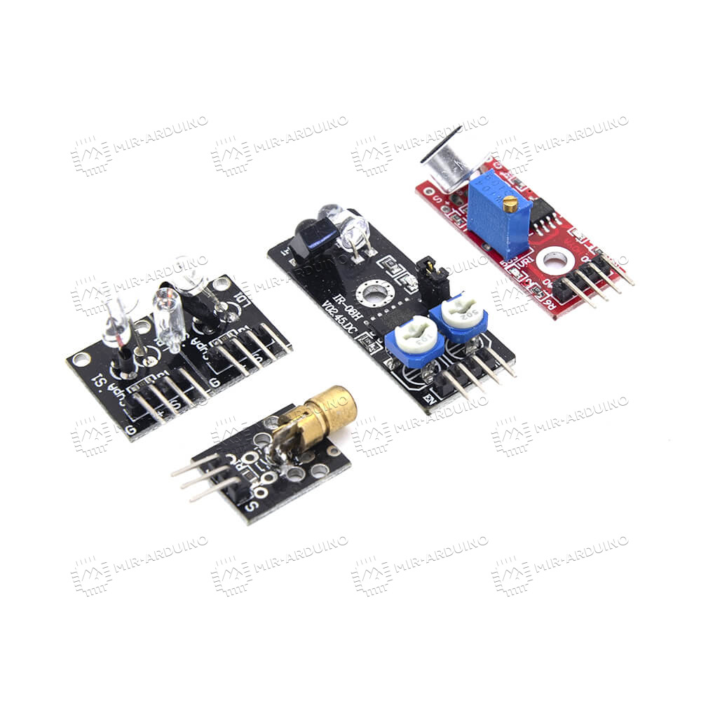 Купить набор для моделирования Ардуино (Arduino) Sensor Kit 37 шт. в  Воронеже, цена 2160 рублей в Mir-arduino.ru